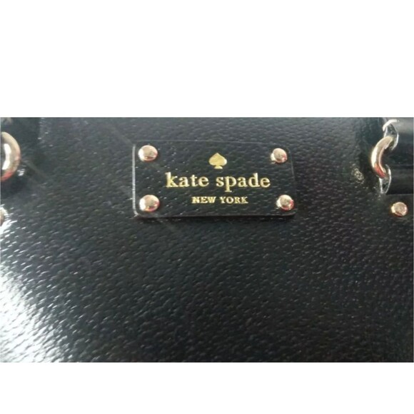Kate Spade Wellesley Quinn Black Leather Tote Handbag Purse WKRU1428 - Picture 8 of 13